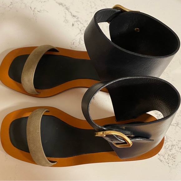Celine BAM BAM Leather and Suede Sandals -never worn once! - Picture 2 of 9